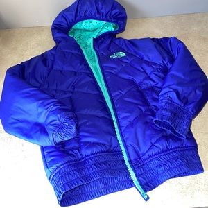 The North Face reversible coat jacket xs/ 6 girl’s